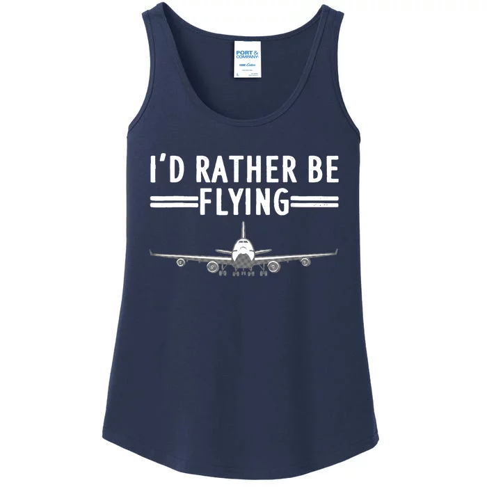 Funny Airplane Design For Airplane Aviation Pilot Ladies Essential Tank