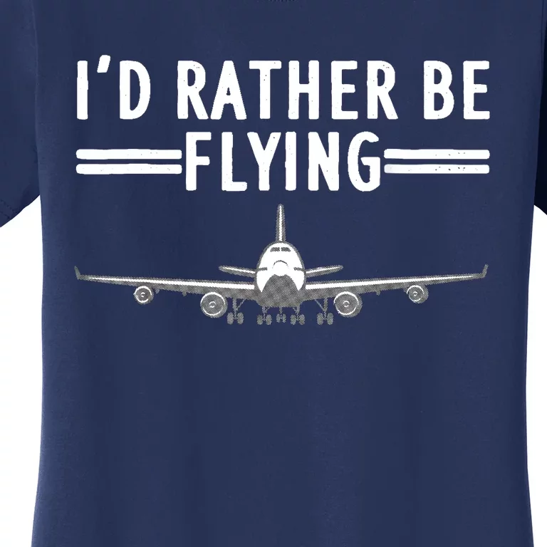 Funny Airplane Design For Airplane Aviation Pilot Women's T-Shirt