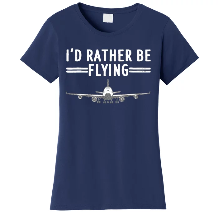 Funny Airplane Design For Airplane Aviation Pilot Women's T-Shirt