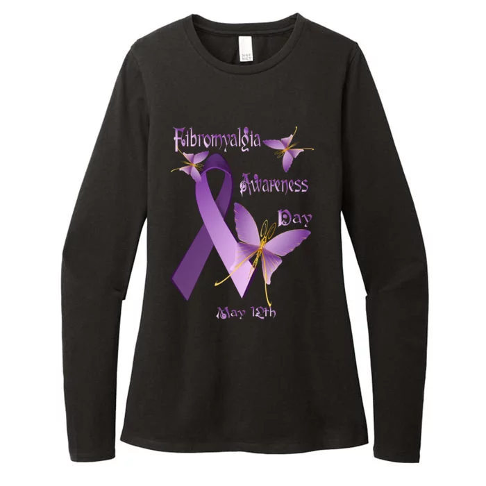 Fibromyalgia Awareness Day Gift Womens CVC Long Sleeve Shirt