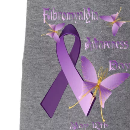 Fibromyalgia Awareness Day Gift Doggie 3-End Fleece Hoodie