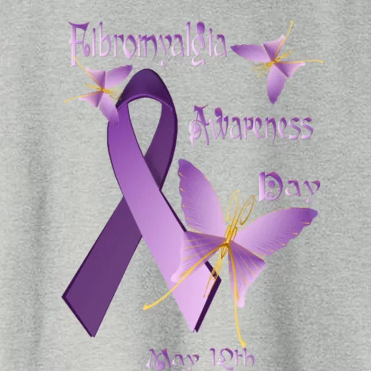 Fibromyalgia Awareness Day Gift Women's Crop Top Tee