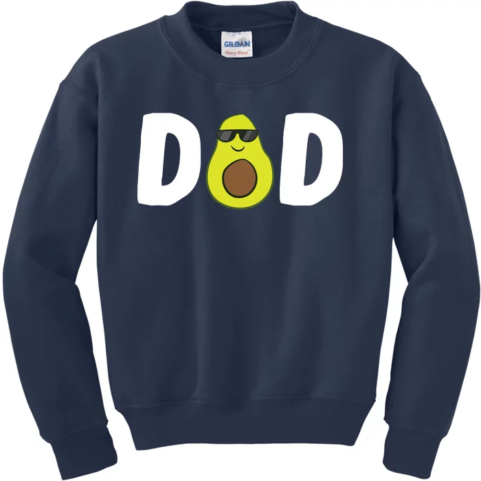 Funny Avocado Dad Guacamole Dad Vegan Dad Avocados Gift Kids Sweatshirt