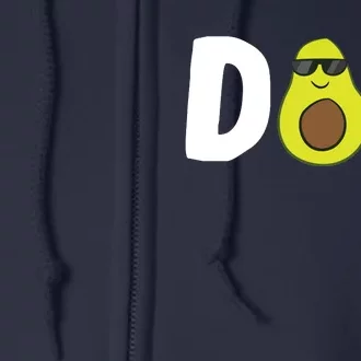 Funny Avocado Dad Guacamole Dad Vegan Dad Avocados Gift Full Zip Hoodie