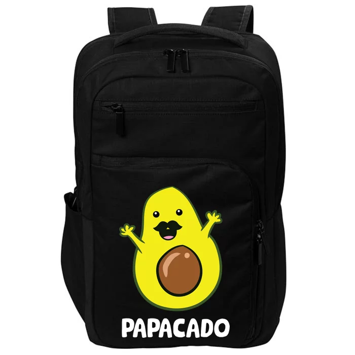 Funny Avocado Dad Vegan Guacamole Avocado Papacado Impact Tech Backpack