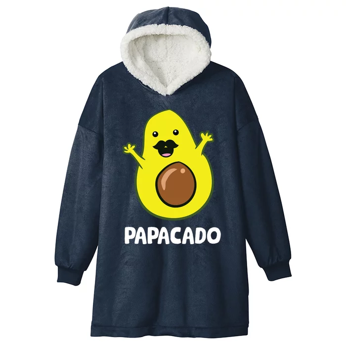 Funny Avocado Dad Vegan Guacamole Avocado Papacado Hooded Wearable Blanket