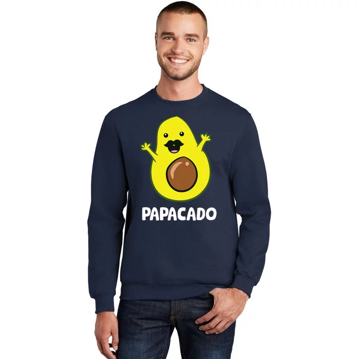 Funny Avocado Dad Vegan Guacamole Avocado Papacado Tall Sweatshirt