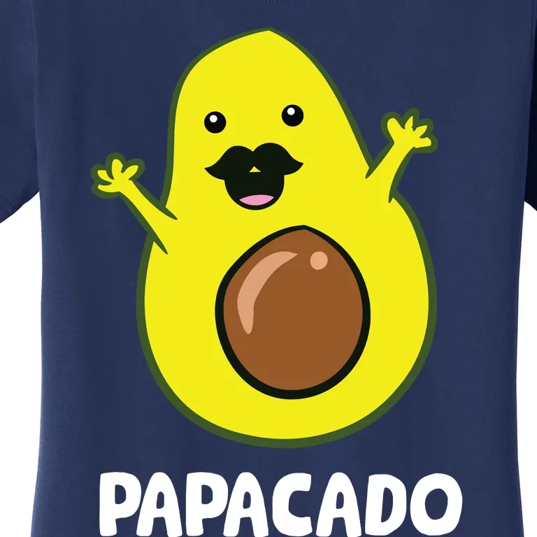 Funny Avocado Dad Vegan Guacamole Avocado Papacado Women's T-Shirt