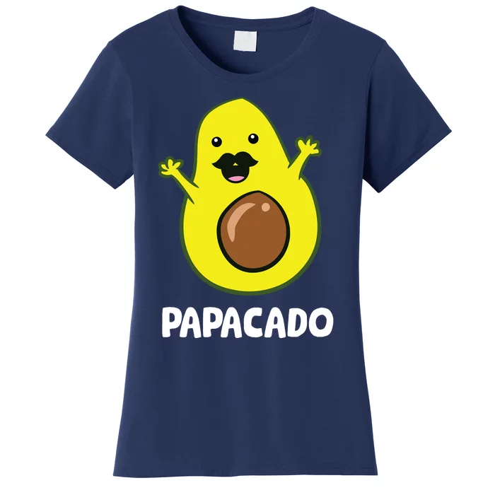 Funny Avocado Dad Vegan Guacamole Avocado Papacado Women's T-Shirt