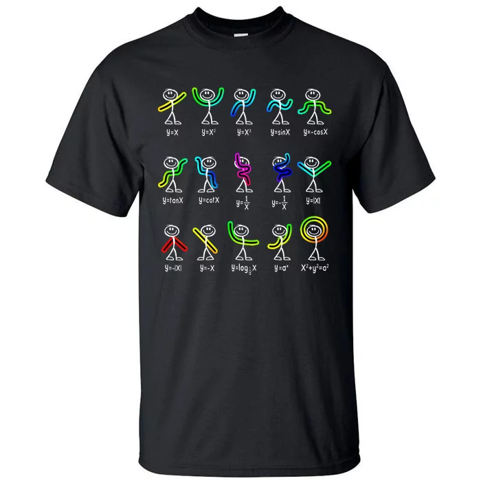 Funny Algebra Dance Function Math Teacher Geek Gift Idea Tall T-Shirt