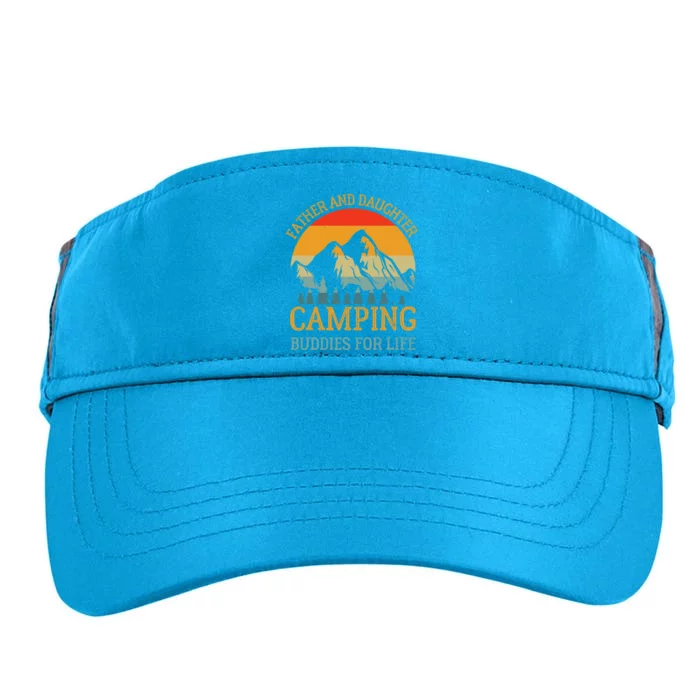 Father And Daughter Camping Buddies For Life Gift For Dad Adult Drive Performance Visor