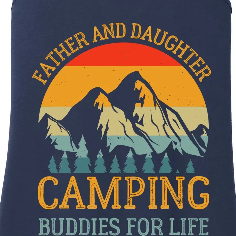 Father And Daughter Camping Buddies For Life Gift For Dad Ladies Essential Tank