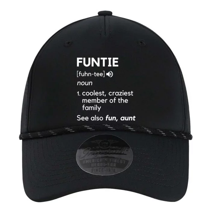 Funtie Aunt Definition Funny And Cool Auntie Gift Performance The Dyno Cap