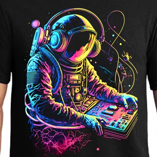 Funky Astronaut Dj In Space: Edm Graphic And Funny Gift Pajama Set