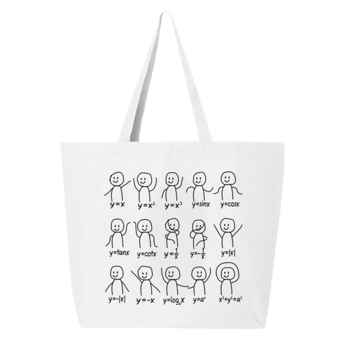 Funny Algebra Dance Graph Figures Math Equation 25L Jumbo Tote