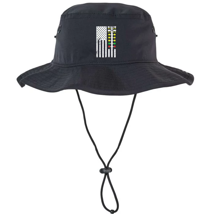 Flag American Drag Race Track Strip Light Tree Legacy Cool Fit Booney Bucket Hat