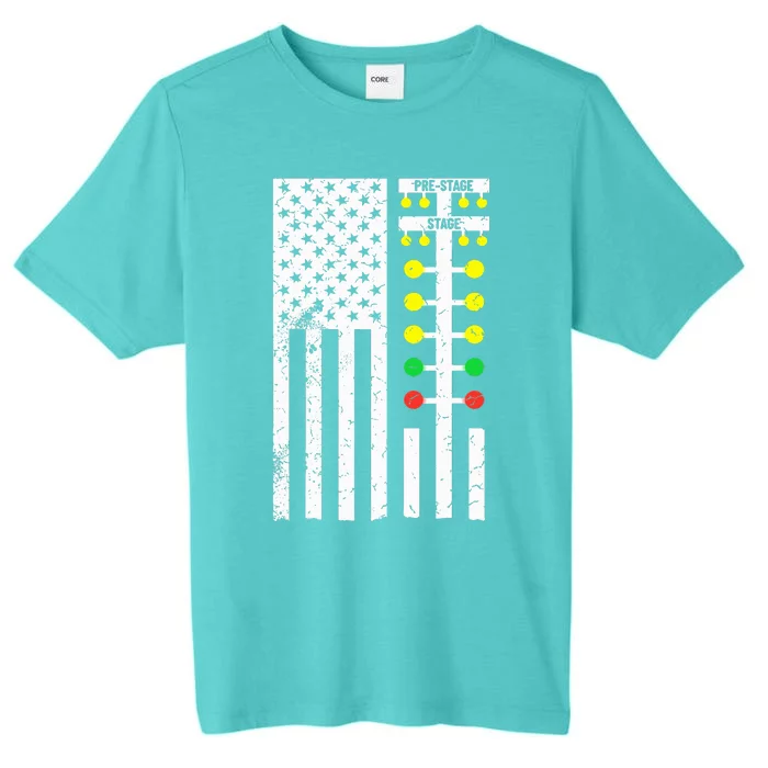 Flag American Drag Race Track Strip Light Tree ChromaSoft Performance T-Shirt