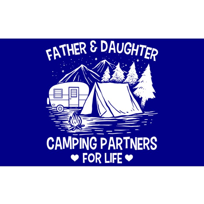 Father And Daughter Camping Partners For Life Gift Bumper Sticker