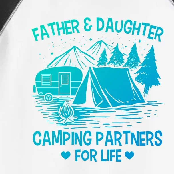 Father And Daughter Camping Partners For Life Gift Toddler Fine Jersey T-Shirt