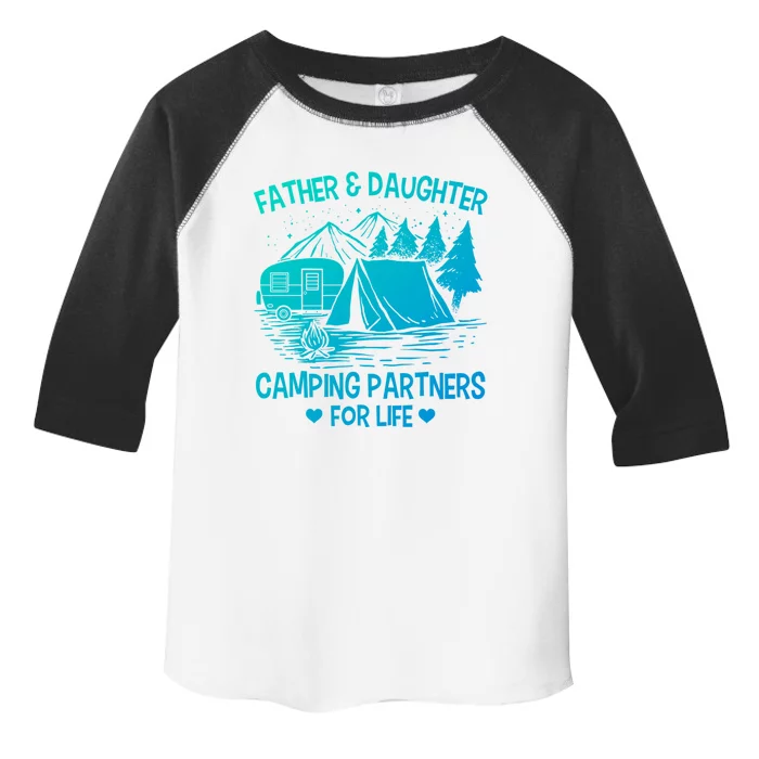 Father And Daughter Camping Partners For Life Gift Toddler Fine Jersey T-Shirt