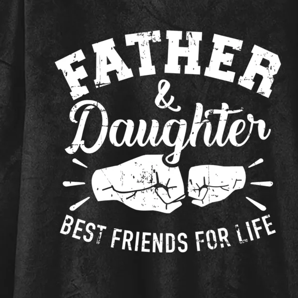 Father And Daughter Best Friends For Life Hooded Wearable Blanket