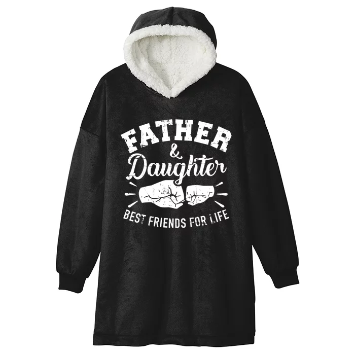 Father And Daughter Best Friends For Life Hooded Wearable Blanket