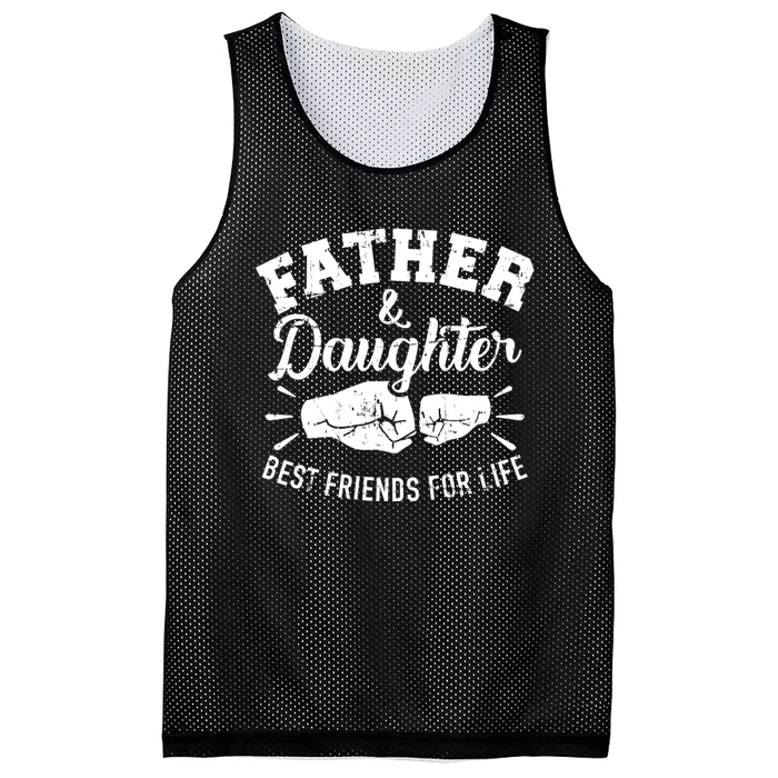 Father And Daughter Best Friends For Life Mesh Reversible Basketball Jersey Tank