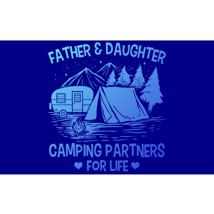 Father And Daughter Camping Partners For Life Gift Bumper Sticker