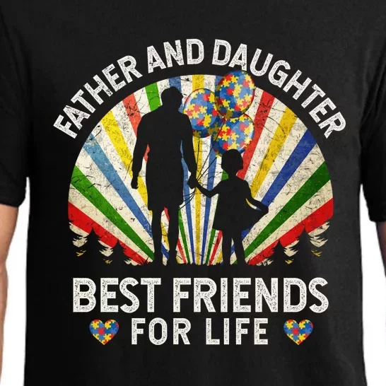 Father And Daughter Best Friends For Life Autism Awareness Pajama Set