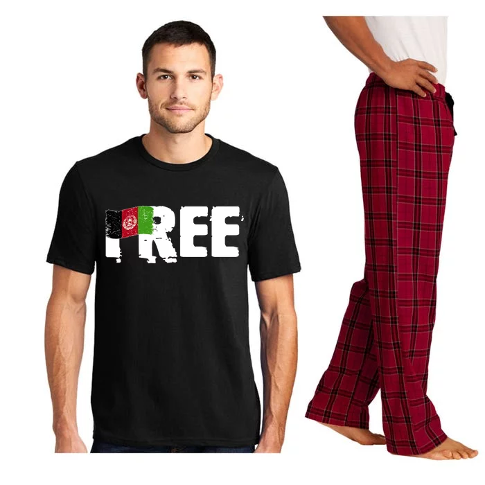 Free Afghanistan Distressed Flag Pajama Set