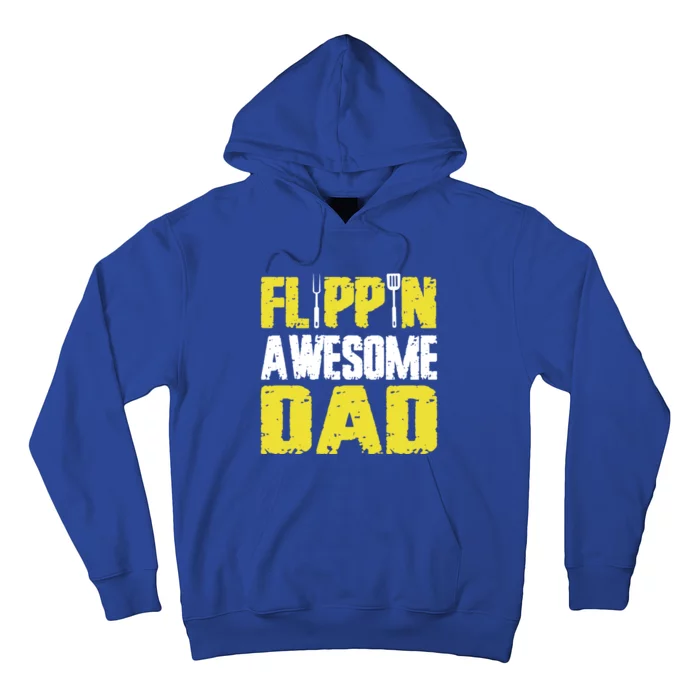 Flippin Awesome Dad Quote Barbecue Chef Dad Gift Hoodie