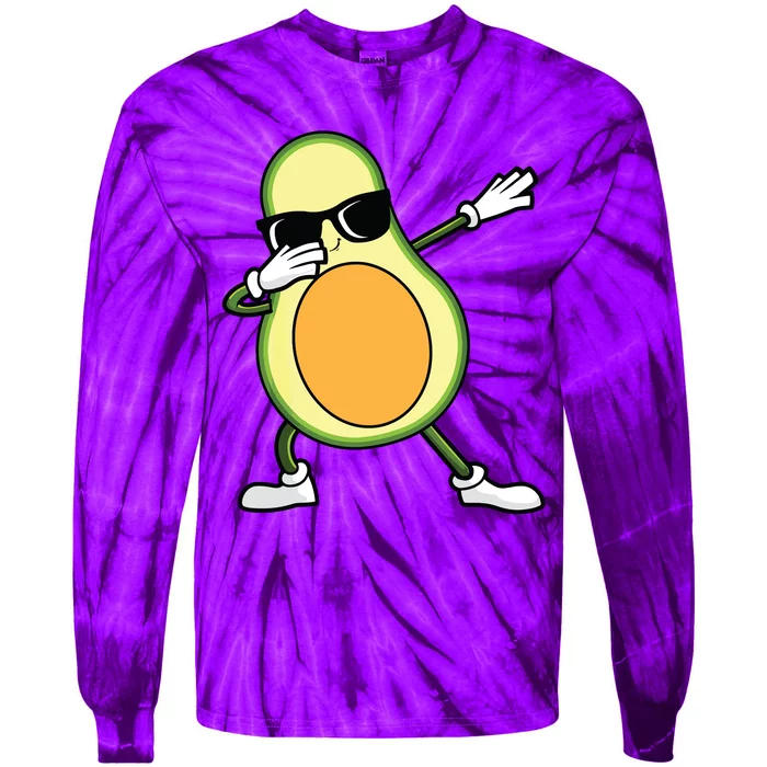 Funny Avocado Design For Womenc Tie-Dye Long Sleeve Shirt