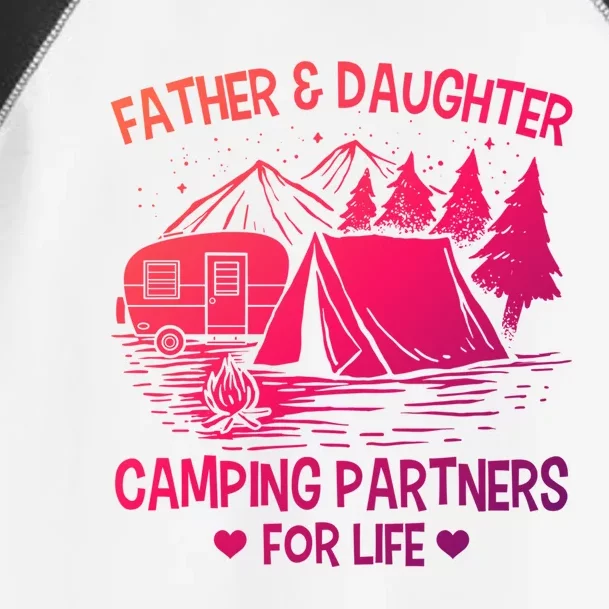 Father And Daughter Camping Partners For Life Gift Toddler Fine Jersey T-Shirt