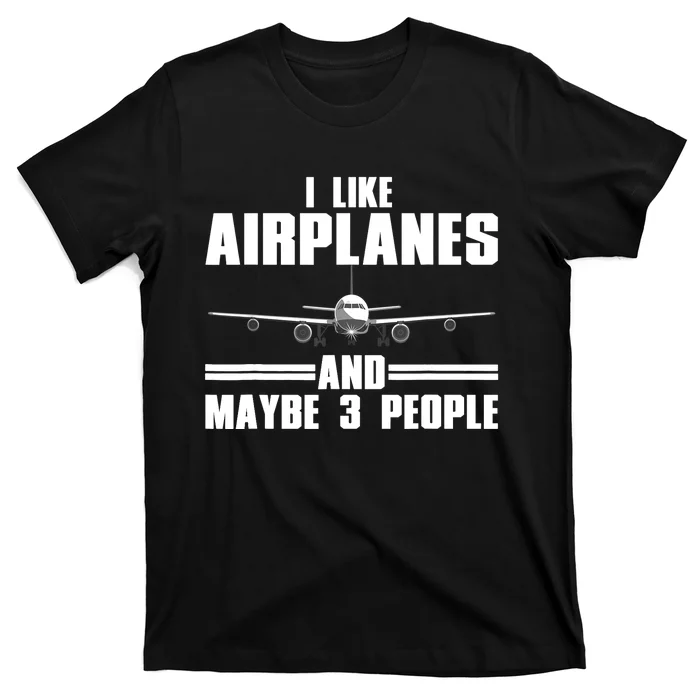 Funny Airplane Design For Aviation Aviator Pilot T-Shirt