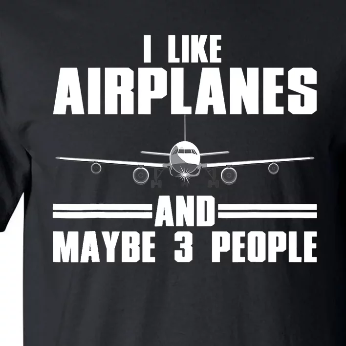 Funny Airplane Design For Aviation Aviator Pilot Tall T-Shirt