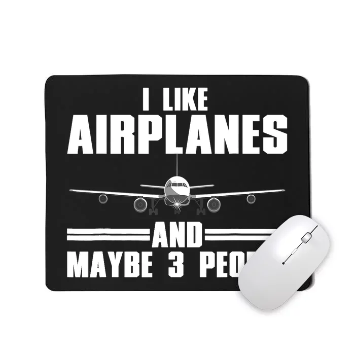 Funny Airplane Design For Aviation Aviator Pilot Mousepad