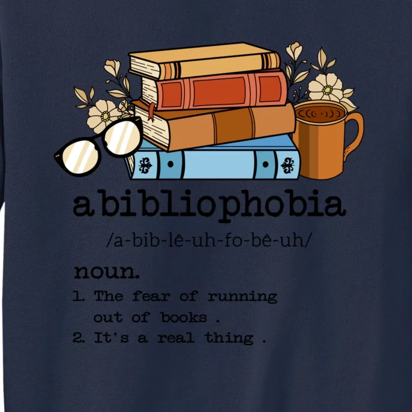 Funny Abibliophobia Definition Fear Books Reader Lover Sweatshirt