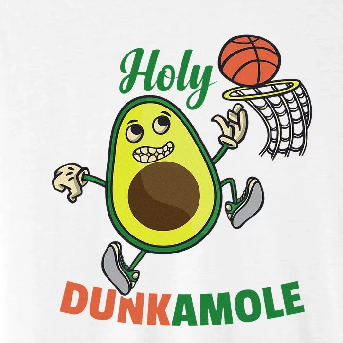 Funny Avocado Dunk Basketball Player ChromaSoft Performance T-Shirt