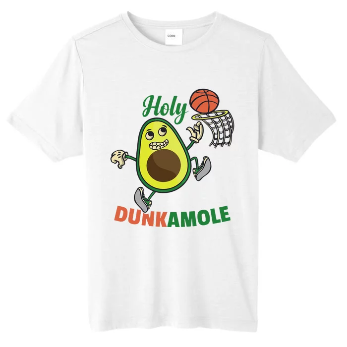 Funny Avocado Dunk Basketball Player ChromaSoft Performance T-Shirt