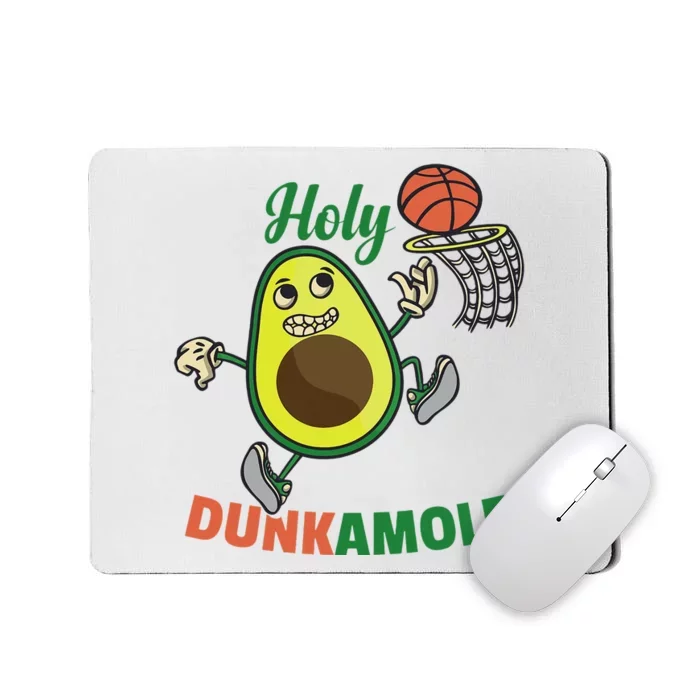 Funny Avocado Dunk Basketball Player Mousepad