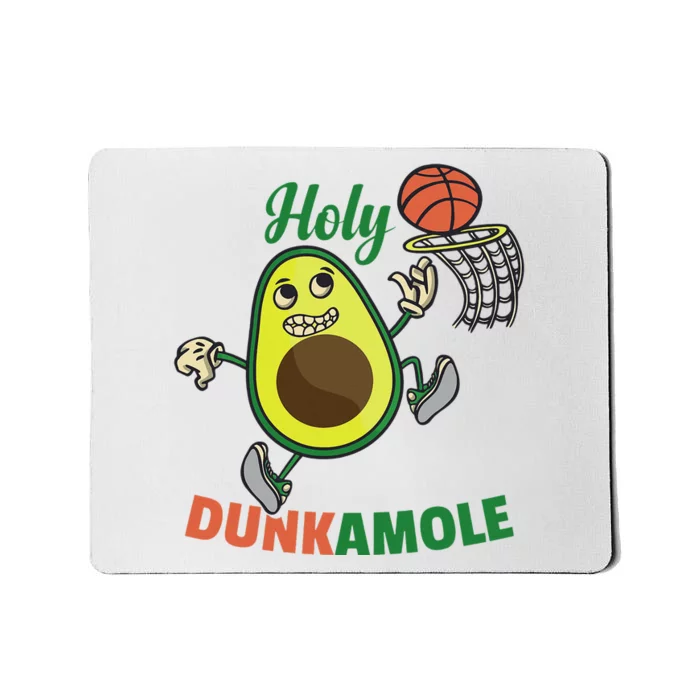 Funny Avocado Dunk Basketball Player Mousepad