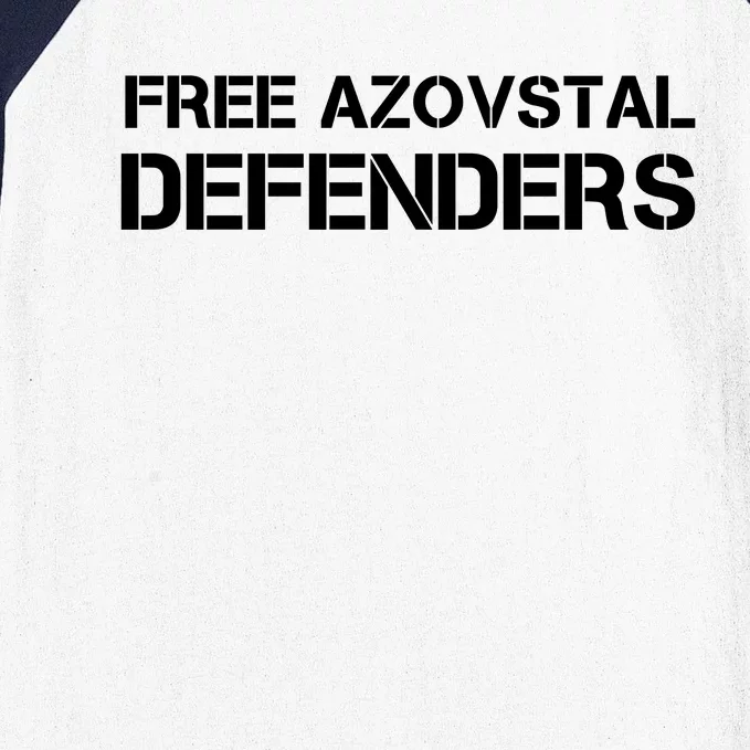 Free Azovstal Defenders Baseball Sleeve Shirt