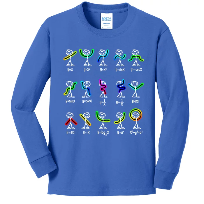 Funny Algebra Dance Function Math Teacher Geek Gift Idea Cool Gift Kids Long Sleeve Shirt