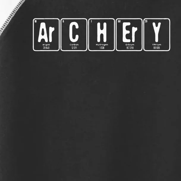 Funny Archery Design Archer Men Women Kids Periodic Table Toddler Fine Jersey T-Shirt