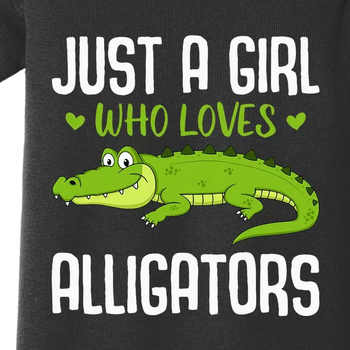 Funny Alligator Design Reptile Baby Bodysuit