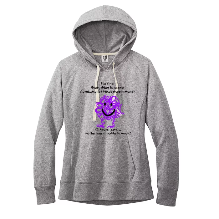 Fun Autoimmune Do Too Much Women's Fleece Hoodie