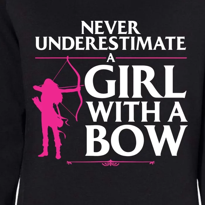 Funny Archery Design For Women Bowhunter Shooting Fans Womens California Wash Sweatshirt