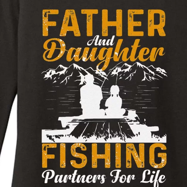 Father And Daughter Fishing Partners For Life Fishing Womens CVC Long Sleeve Shirt