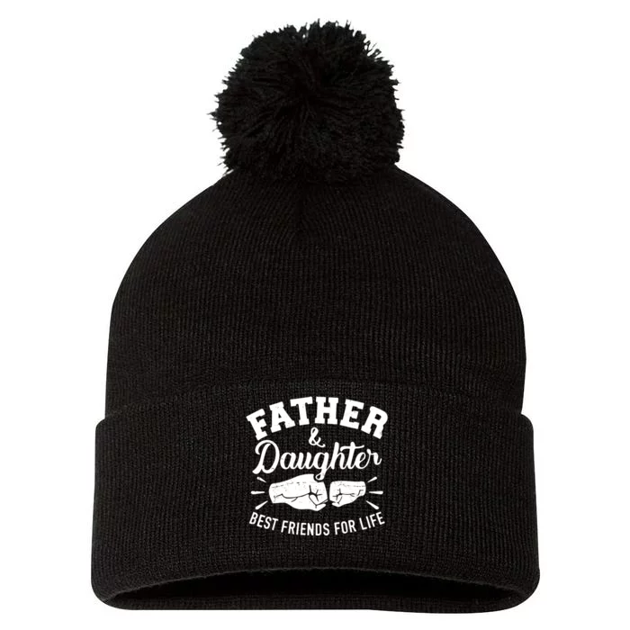 Father And Daughter Best Friends For Life Pom Pom 12in Knit Beanie