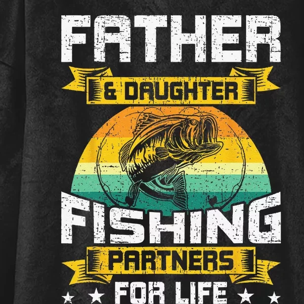 Father And Daughter Fishing Partners For Life Fishing Hooded Wearable Blanket